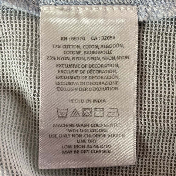 Meadow Rue | Sheer Embroidered Oversized Blouse S - Picture 6 of 7